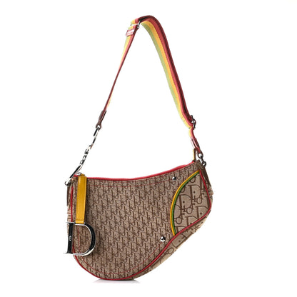 Christian Dior Monogram Rasta Saddle Pochette Beige 1 of 9