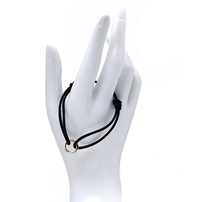 Cartier 18K Pink Yellow White Gold Trinity Adjustable Cord Bracelet Black 2 of 8