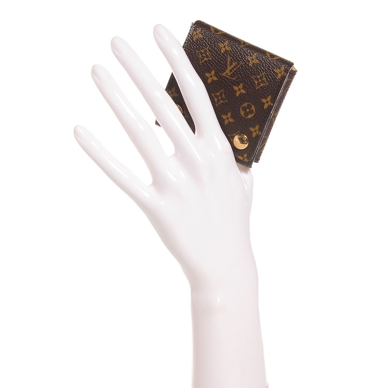 Louis Vuitton 18K Yellow White Gold Two Heart Monogram Charm 5 of 10