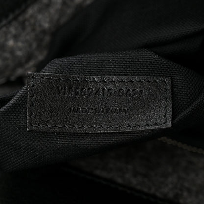 Saint Laurent Wool Calfskin Rive Gauche Tote Grey 7 of 10