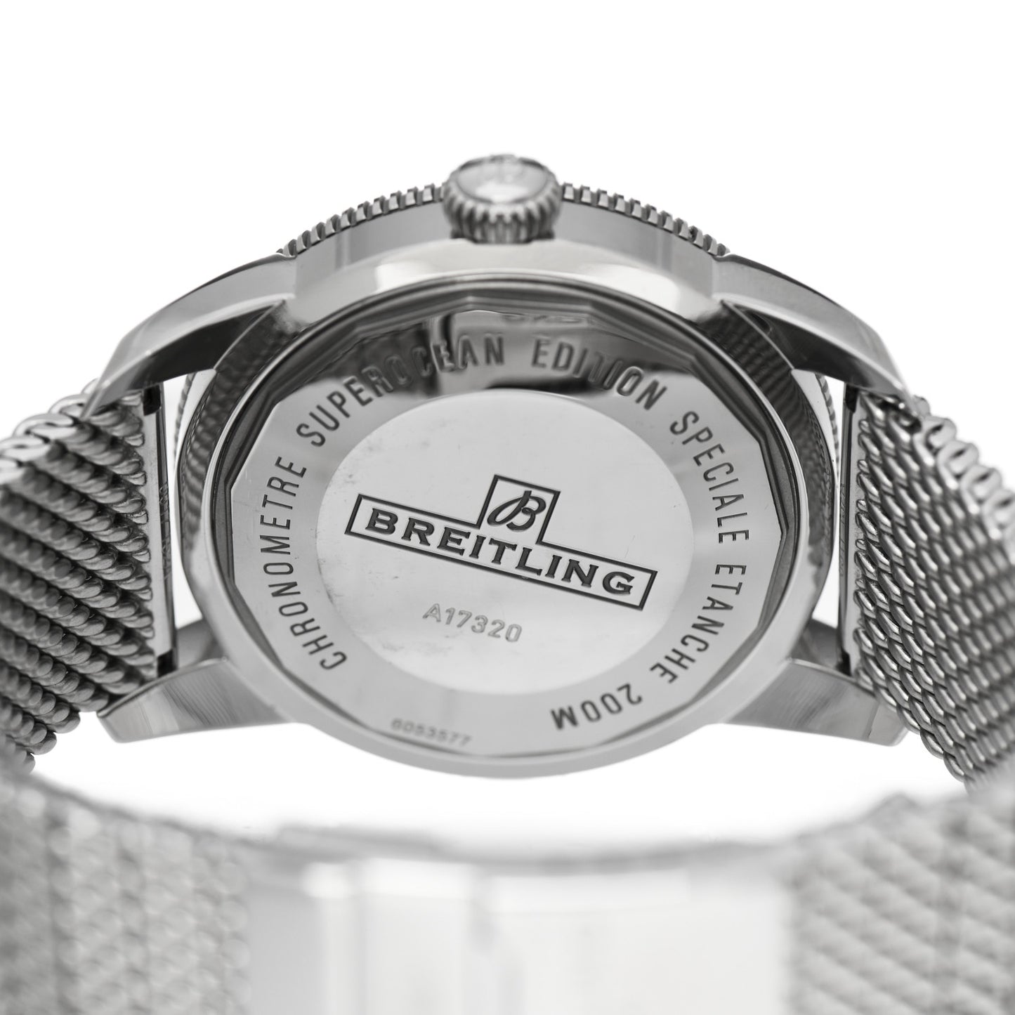 Stainless Steel 46mm Super Ocean Heritage Automatic Watch White A1732024