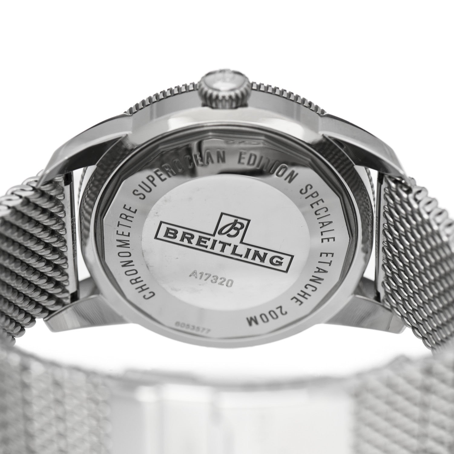Breitling Stainless Steel 46mm Super Ocean Heritage Automatic Watch White A1732024 4 of 5