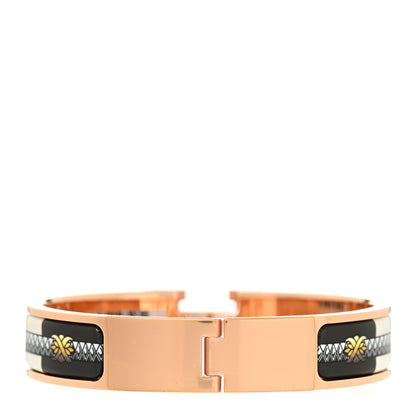 Hermes Enamel Printed Cliquetis Narrow Clic Clac H Bracelet PM Songe Nuit 3 of 4
