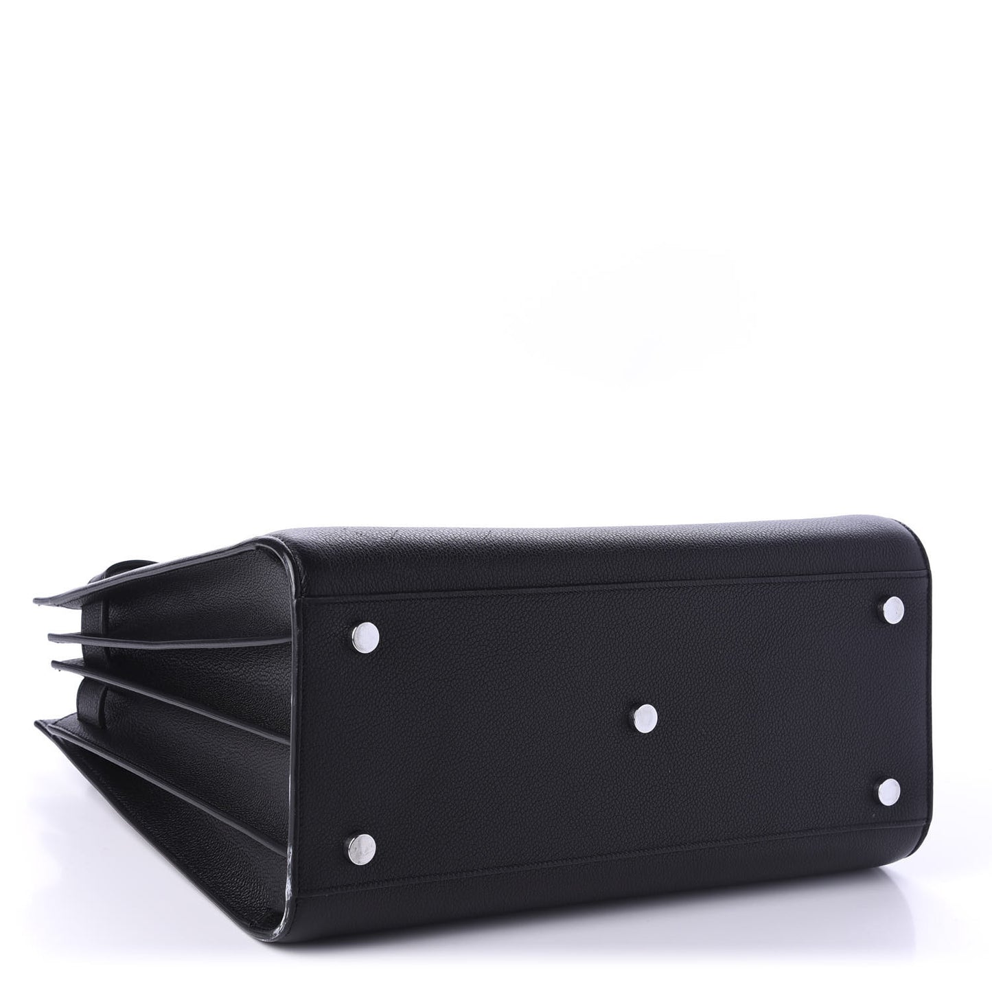 Grained Calfskin Small Sac De Jour Black