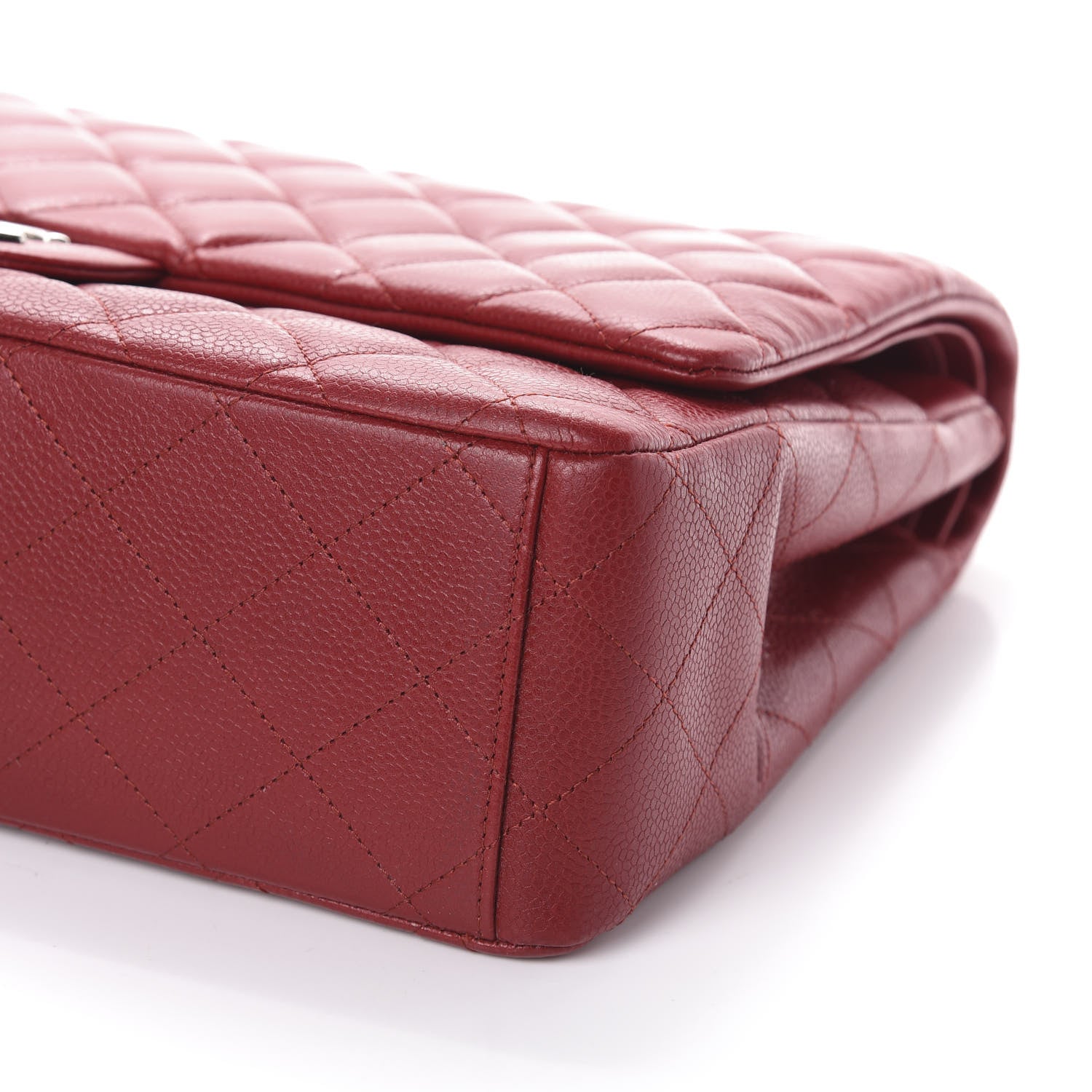 Chanel Caviar Quilted Maxi Double Flap Red 10 of 10