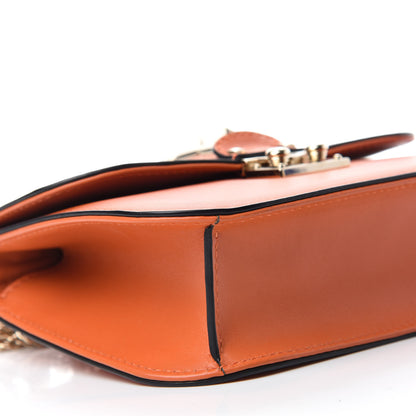 Valentino Garavani Vitello Small Glam Lock Rockstud Flap Orange 6 of 9