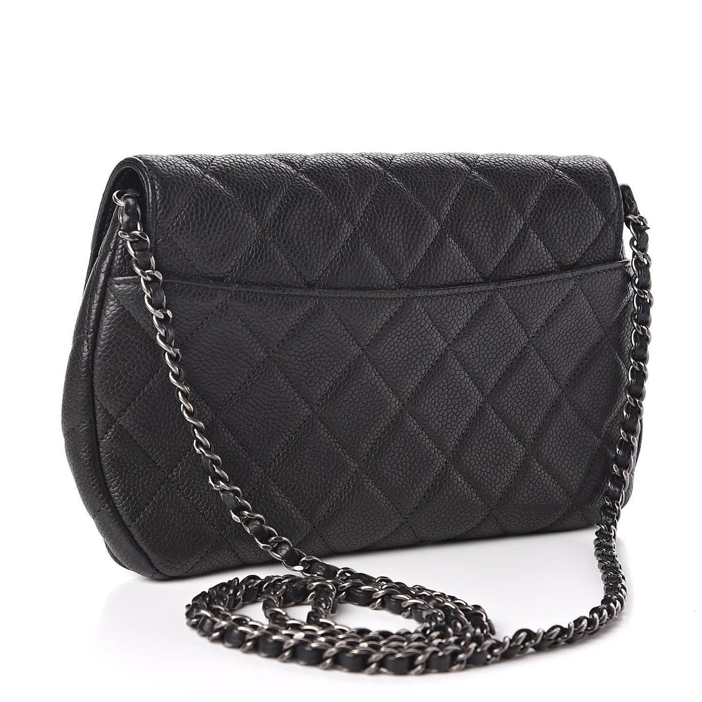 Caviar Quilted Crossbody Bag Black