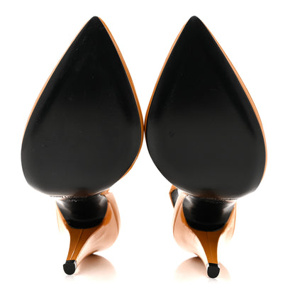 Saint Laurent Patent Venus 110 Slingback Pumps 37 Yellow 6 of 12