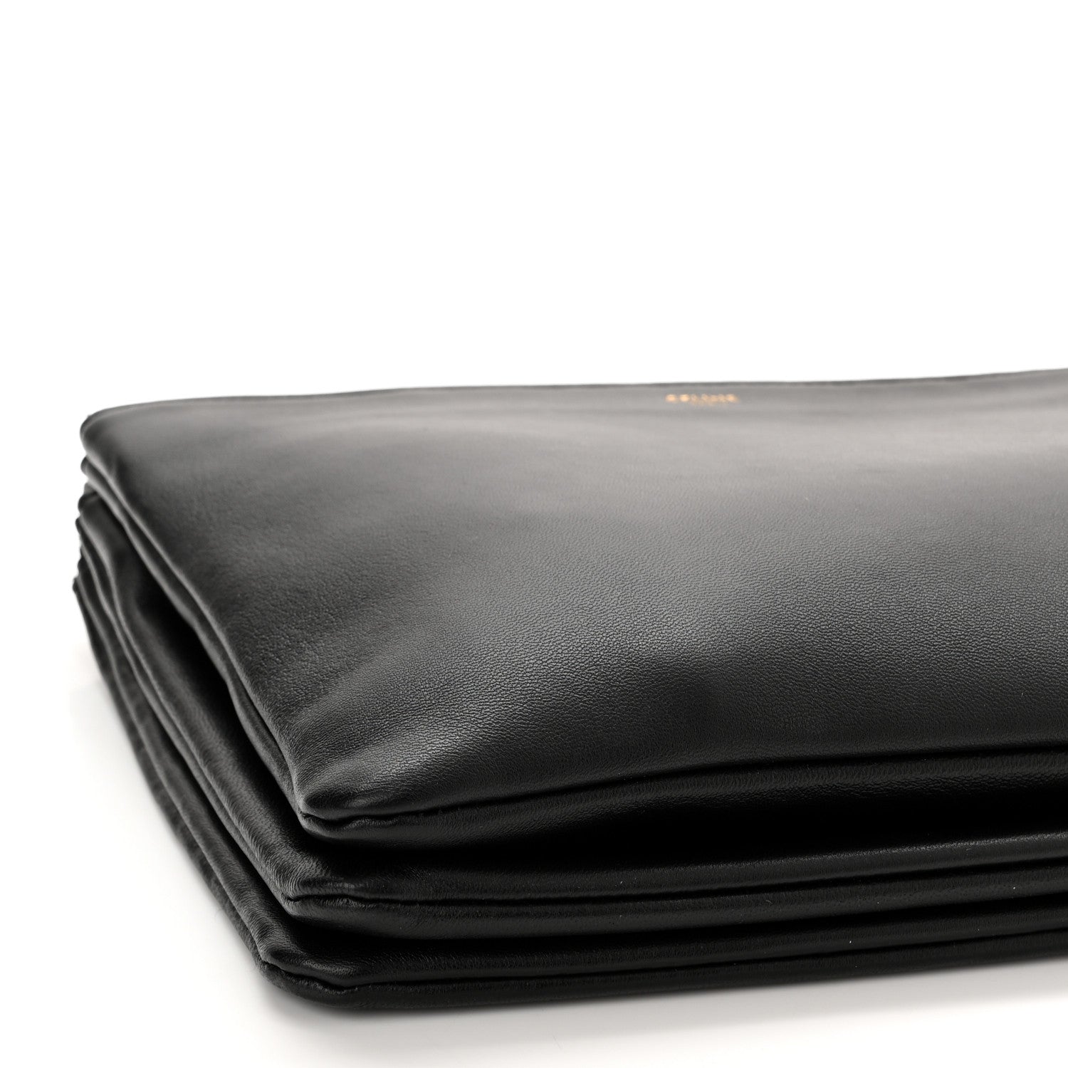 Celine Lambskin Small Trio Crossbody Bag Black 3 of 10