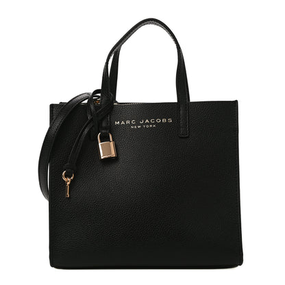 Marc Jacobs Calfskin Mini Grid Tote Bag Black 1 of 8