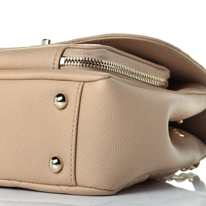 Chanel Caviar Quilted Medium Business Affinity Flap Beige 9 of 10