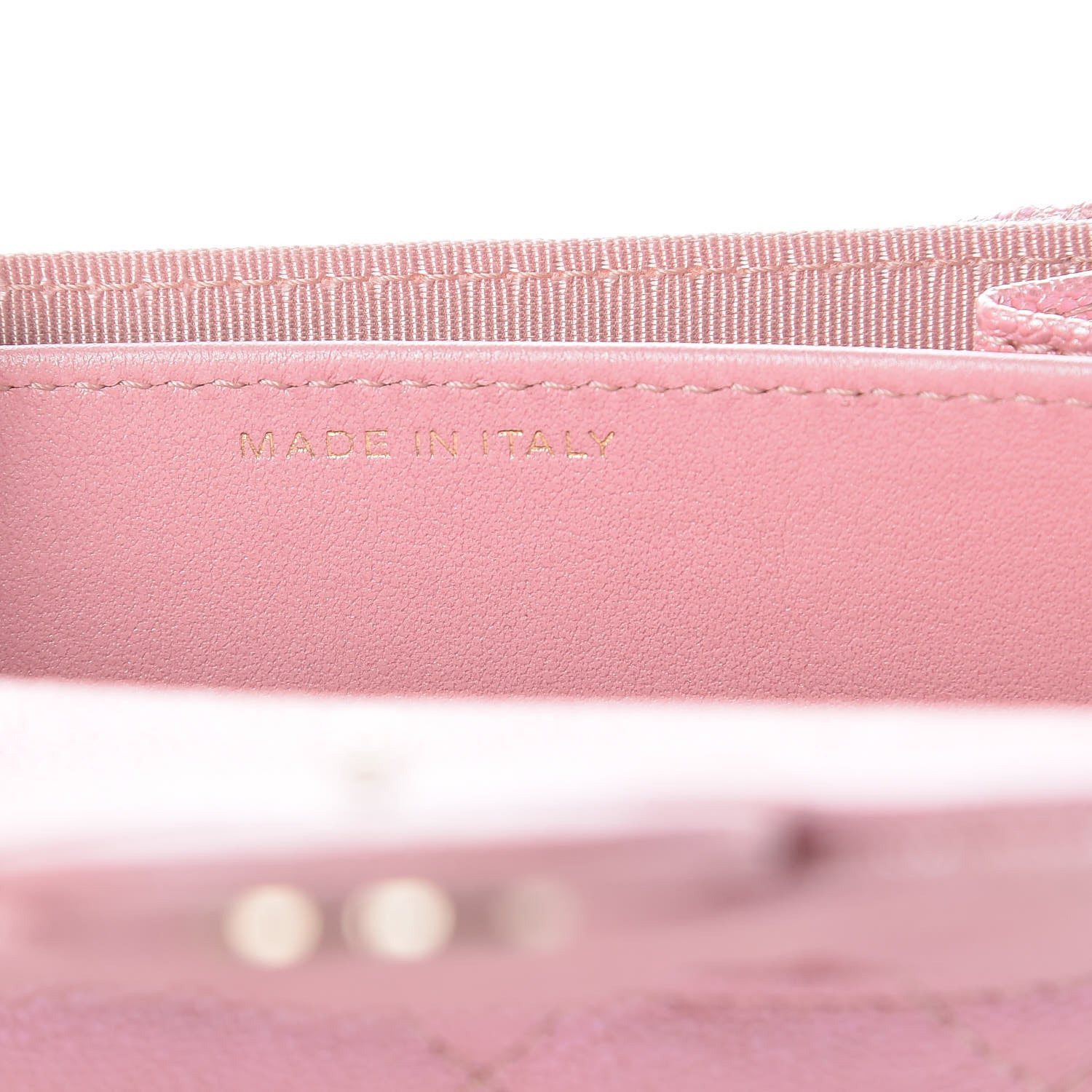 Chanel Iridescent Caviar Flap Quilted Card Holder Wallet Pink 7 of 10