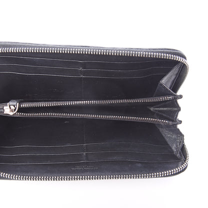 Bottega Veneta Nappa Ayers Intrecciato Zip Around Wallet Black 4 of 5