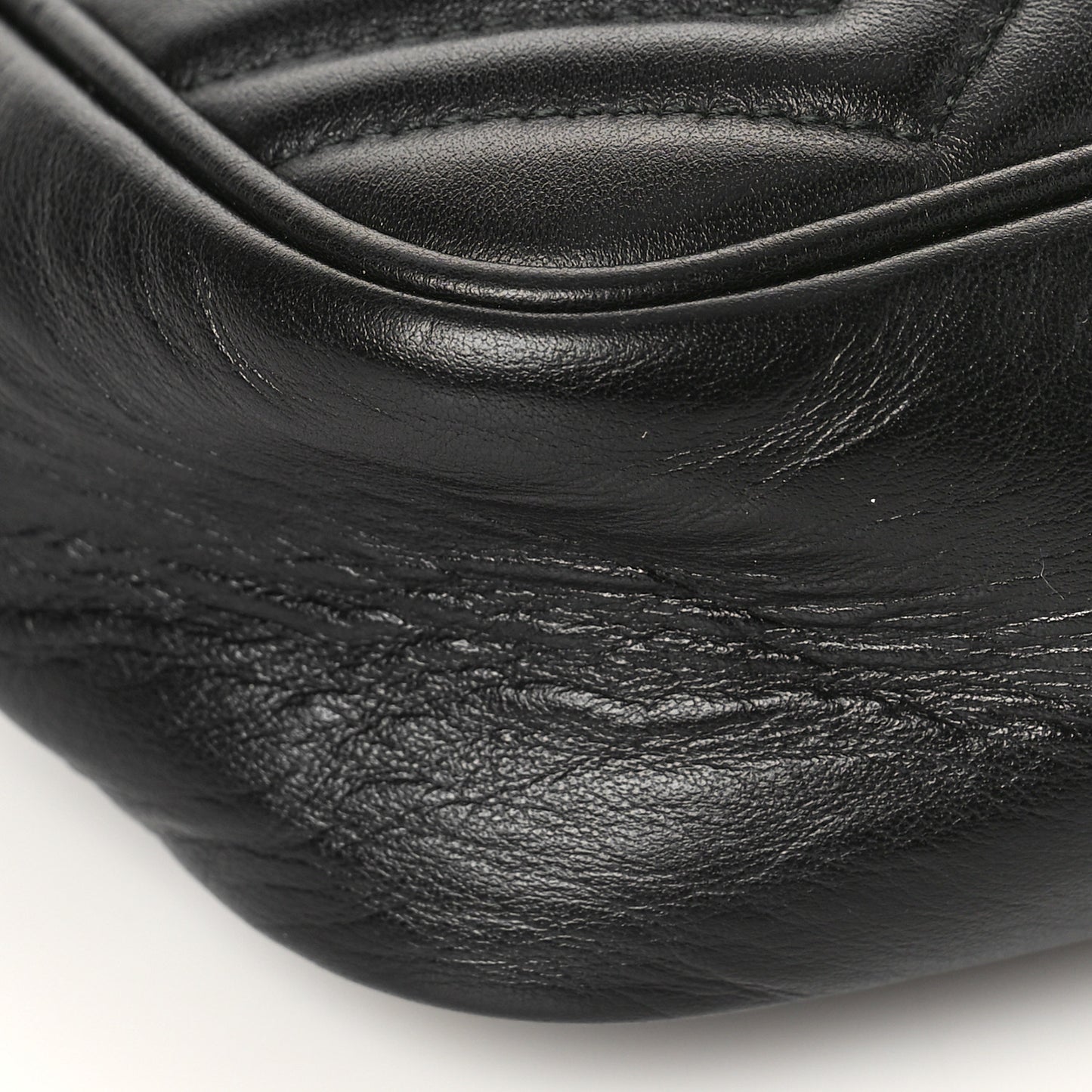 Calfskin Matelasse GG Marmont Travel Bag Black