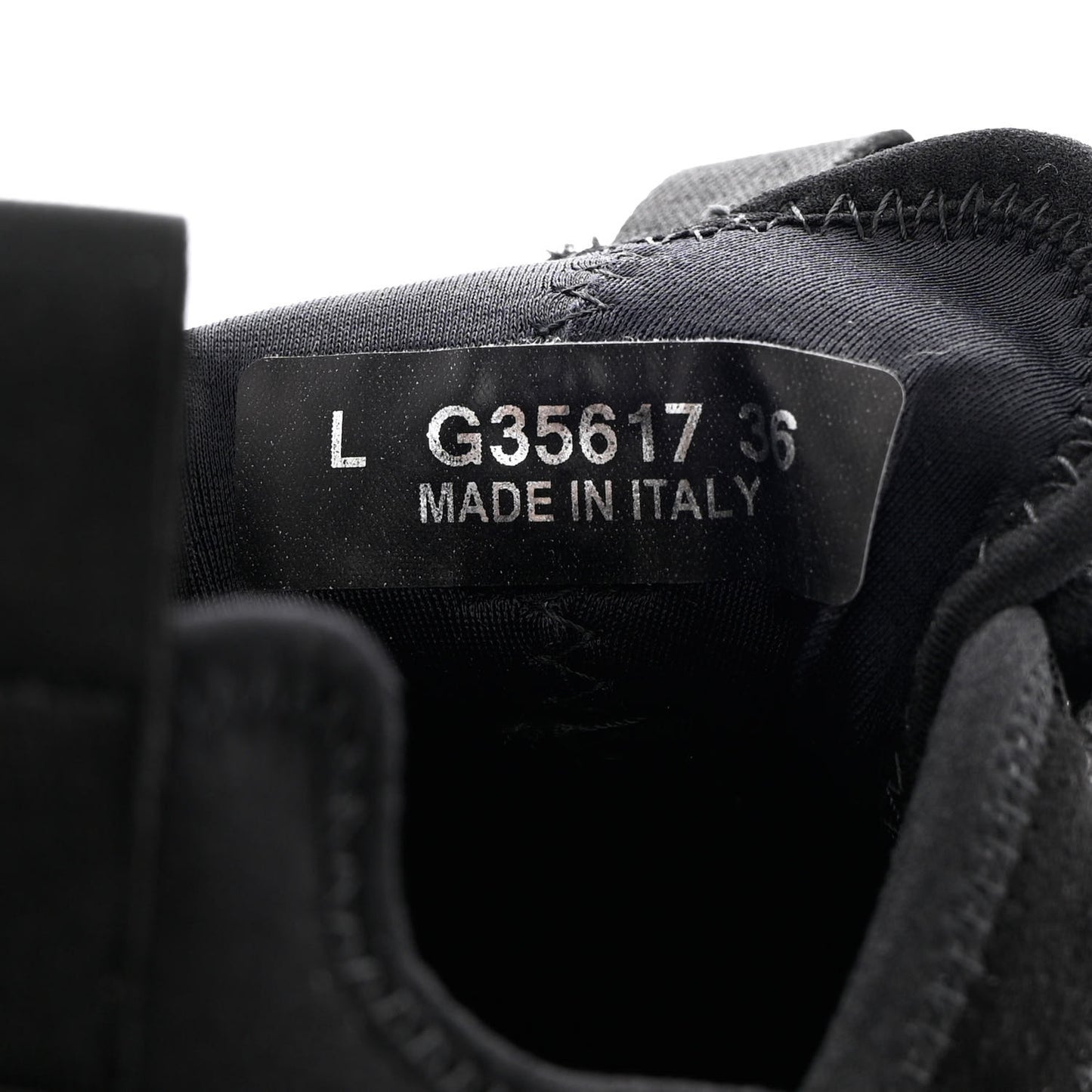 Velvet Calfskin Mixed Fibers CC Sneakers 36 Black