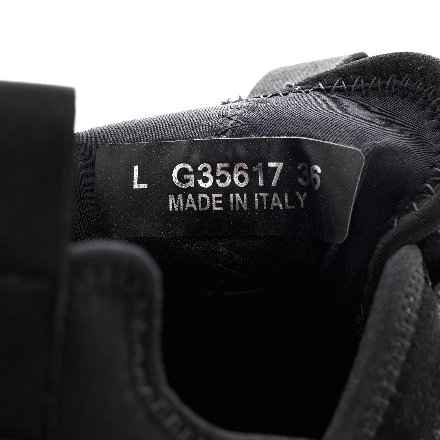 Chanel Velvet Calfskin Mixed Fibers CC Sneakers 36 Black 6 of 11