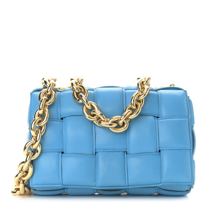Bottega Veneta Lambskin Maxi Intreccio Padded Chain Cassette Crossbody Bag 1 of 14
