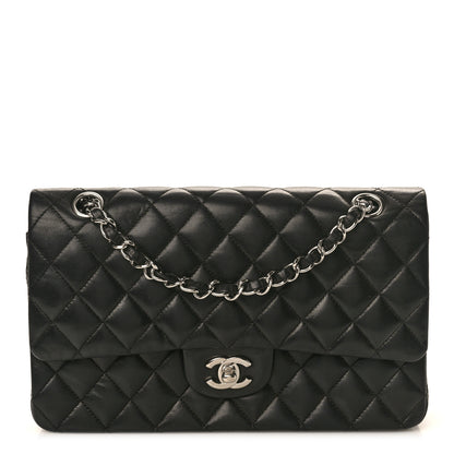Chanel Lambskin Quilted Medium Double Flap Black 1 of 10