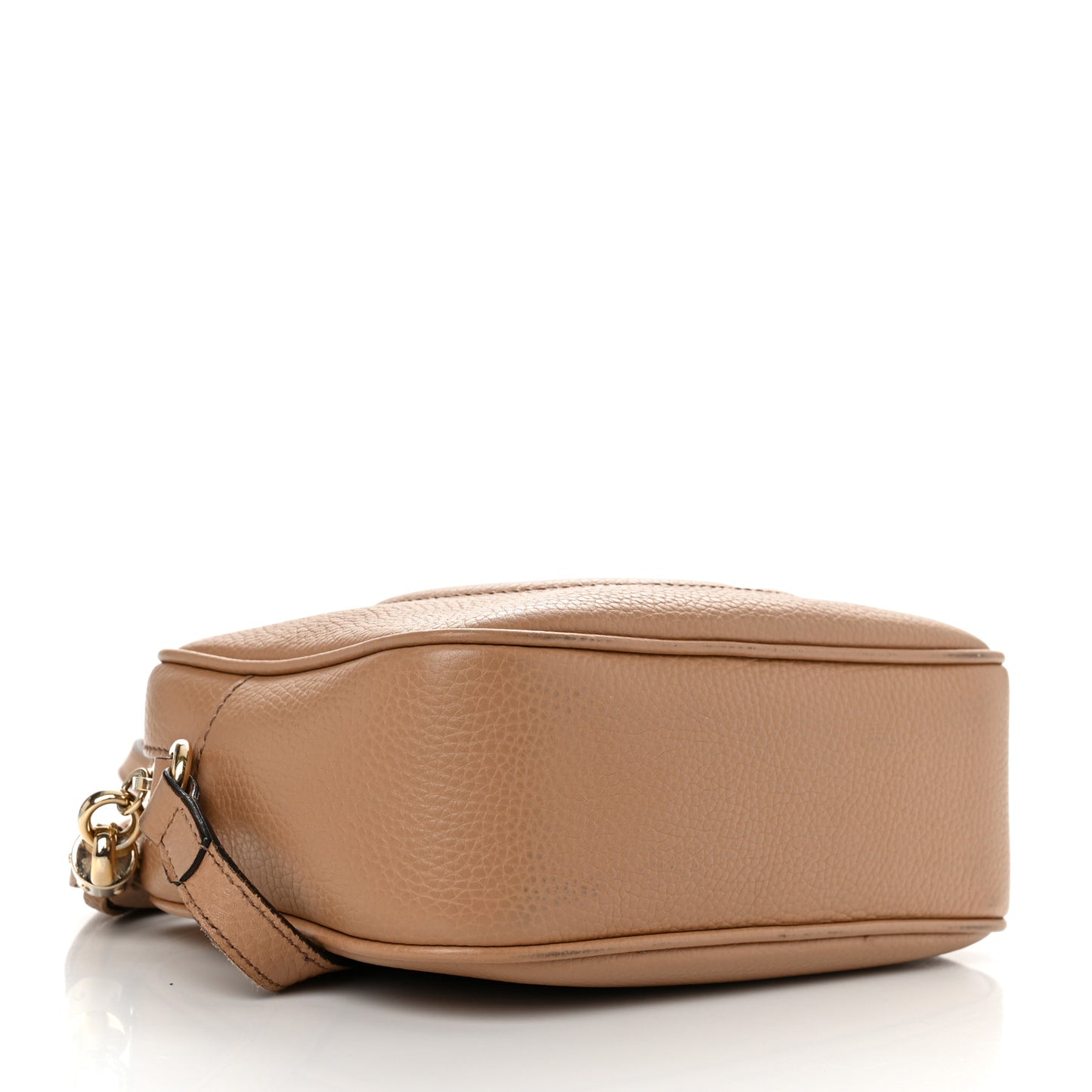 Pebbled Calfskin Small Soho Disco Bag Camelia