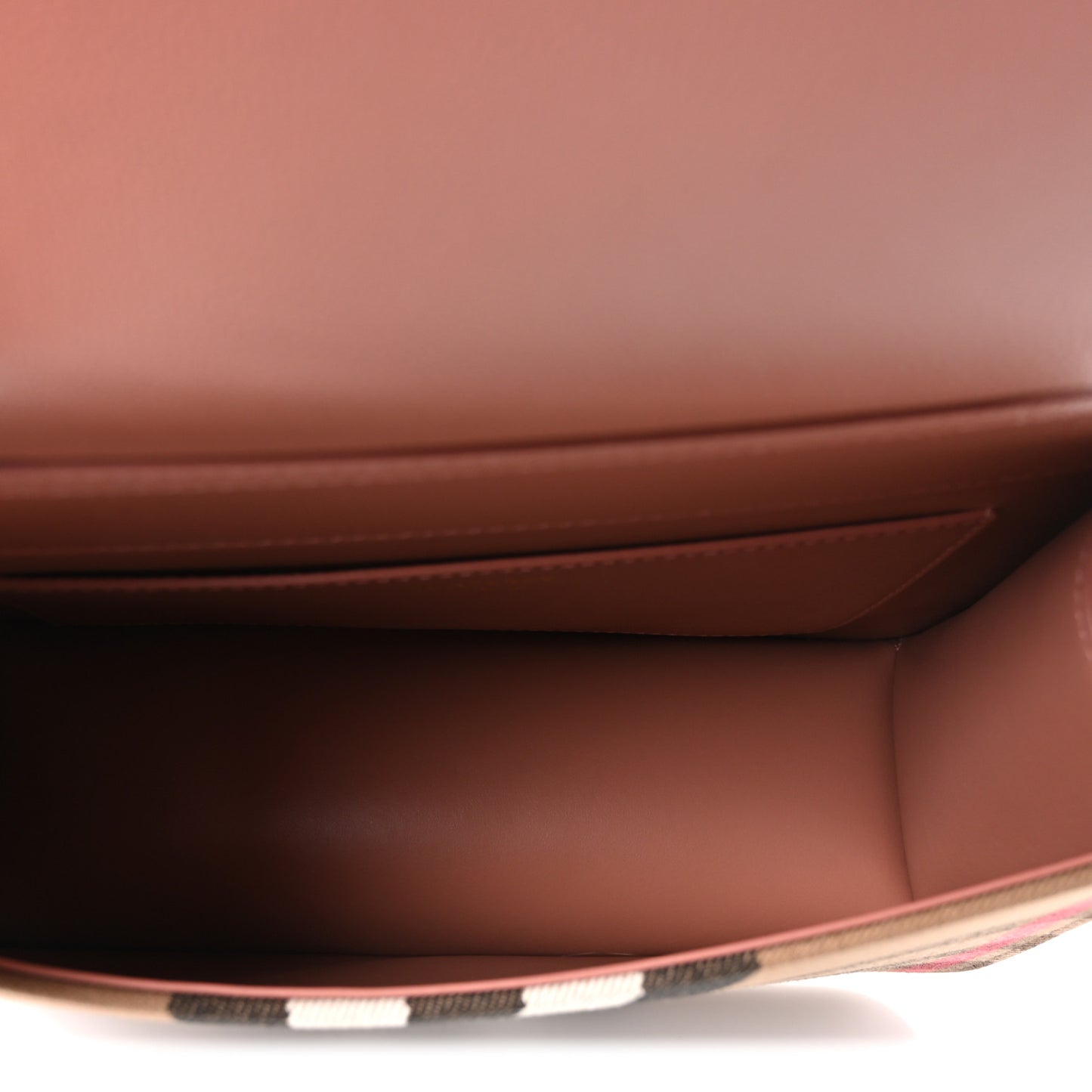 Derby Calfskin House Check Mackford Crossbody Bag Dark Rosewood