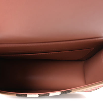 Burberry Derby Calfskin House Check Mackford Crossbody Bag Dark Rosewood 5 of 10