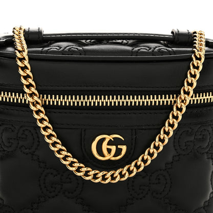 Gucci Calfskin GG Matelasse Mini Top Handle Bag Black 8 of 12