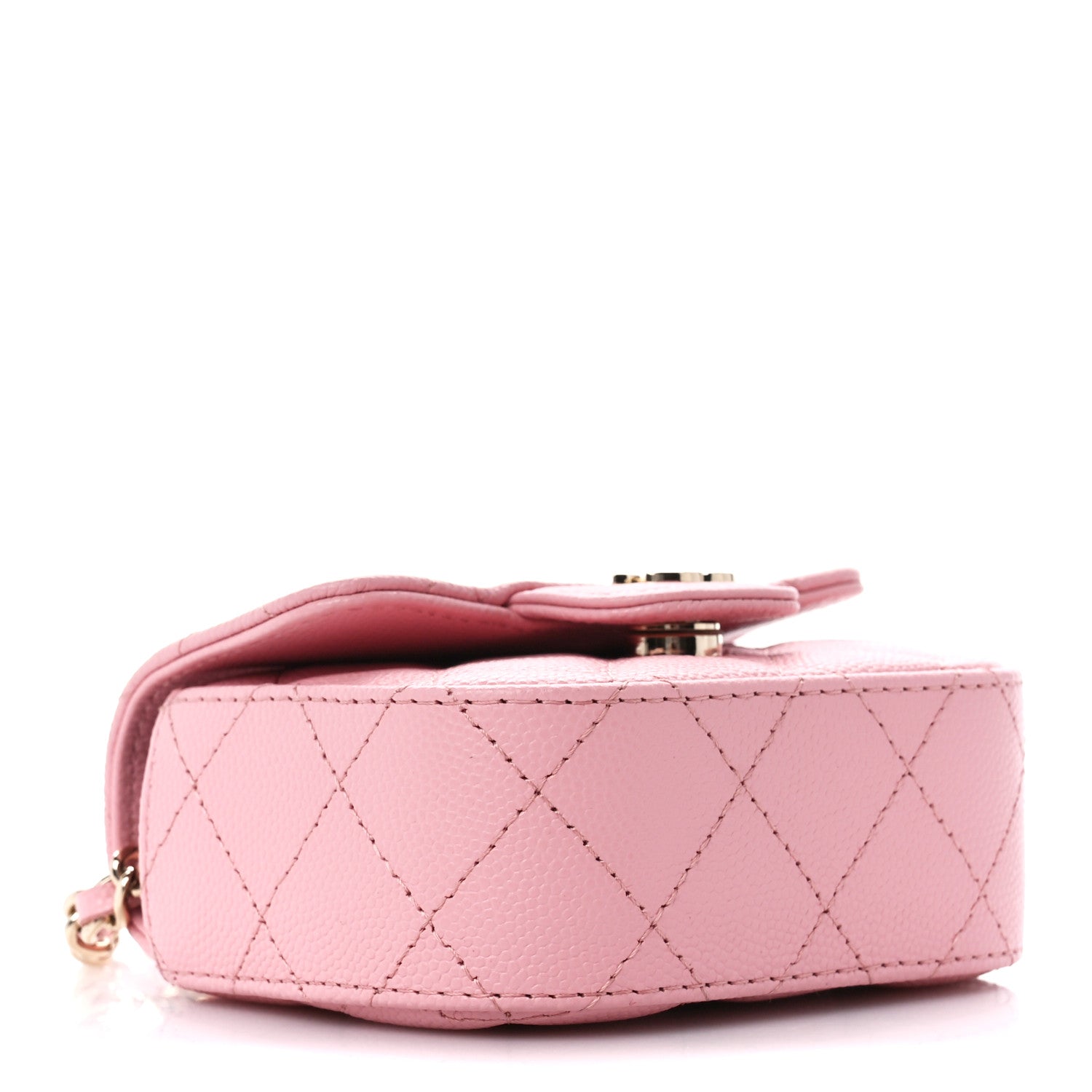 Chanel Caviar Quilted Mini Clutch With Chain Pink 4 of 12