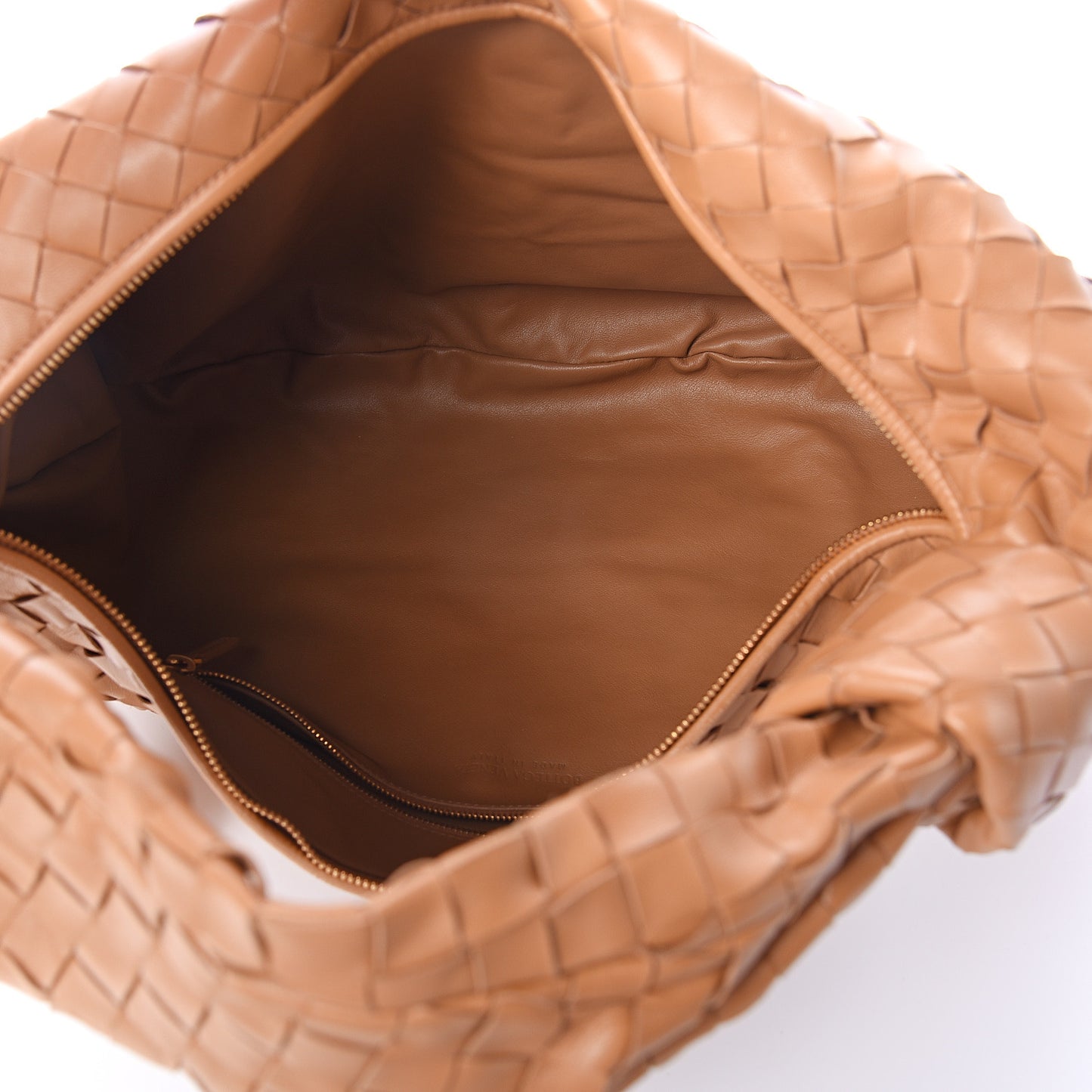 Nappa Intrecciato Medium Jodie Caramel