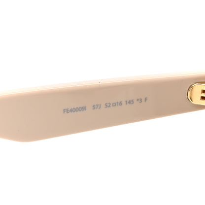 Fendi Acetate Cutout Cat Eye Sunglasses FF40009I Ivory 5 of 7