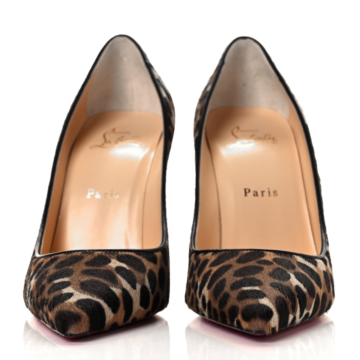 Christian Louboutin Pony Madagascar Kid Kate 100 Pumps 38 Brown Black 2 of 9