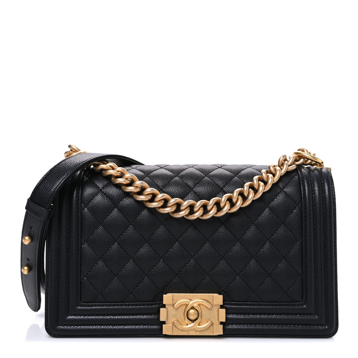 Chanel Caviar Quilted Medium Boy Flap Black 1 of 10