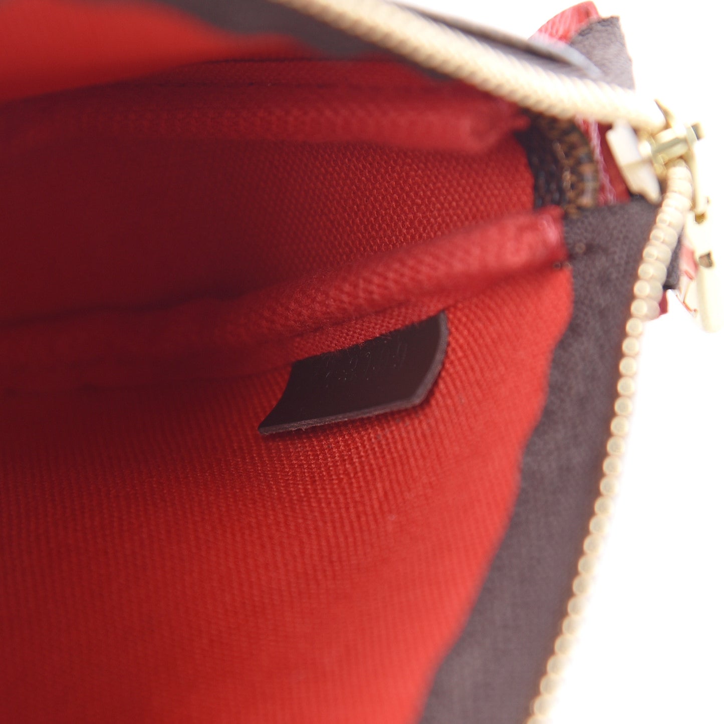 Damier Ebene 2019 Christmas Animation Mini Pochette Accessories Red