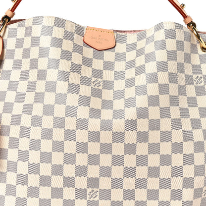 Louis Vuitton Damier Azur Graceful MM Rose Ballerine 7 of 10