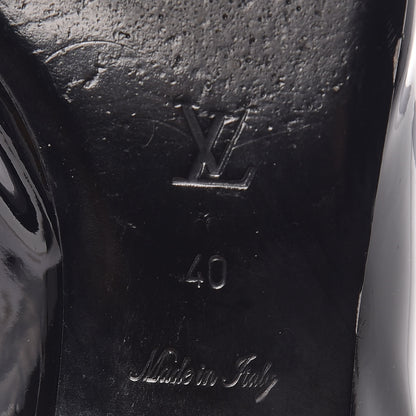 Louis Vuitton Patent Grosgrain Bow Ballet Flats 40 Black 8 of 16