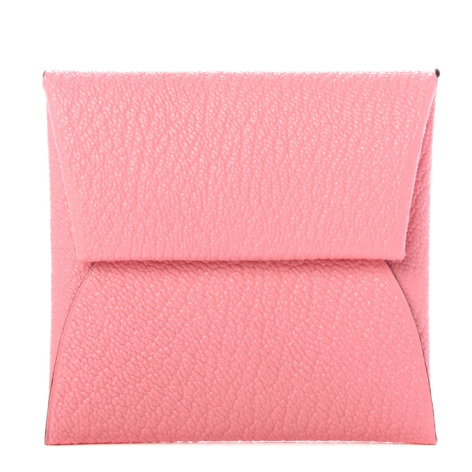 Hermes Chevre Mysore Verso Bastia Coin Purse Rose Confetti Brique 1 of 7