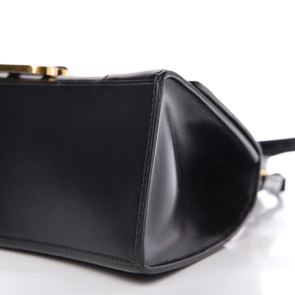 Balenciaga Shiny Box Calfskin Small Hourglass Top Handle Bag Black 7 of 9