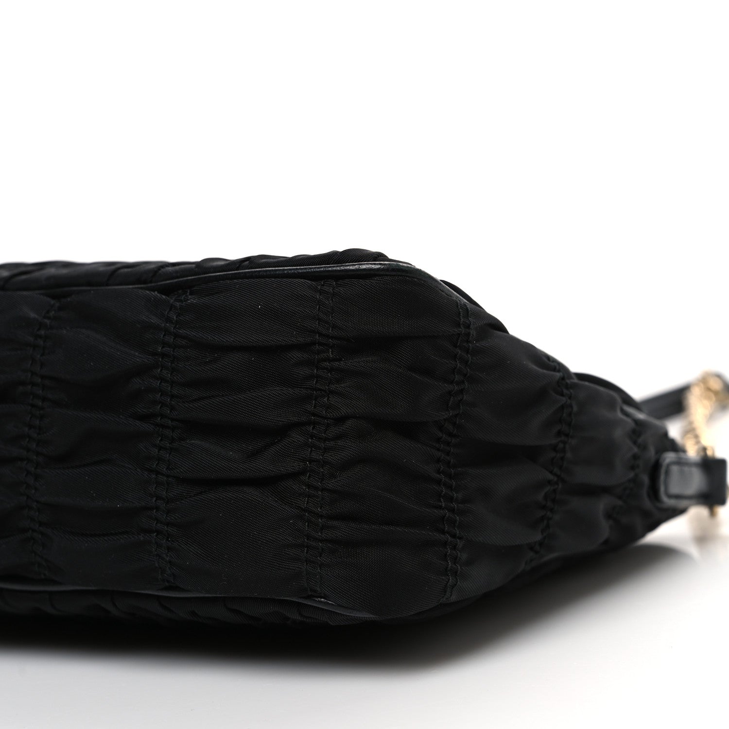 Prada Tessuto Nylon Gaufre Shoulder Bag Black 10 of 11