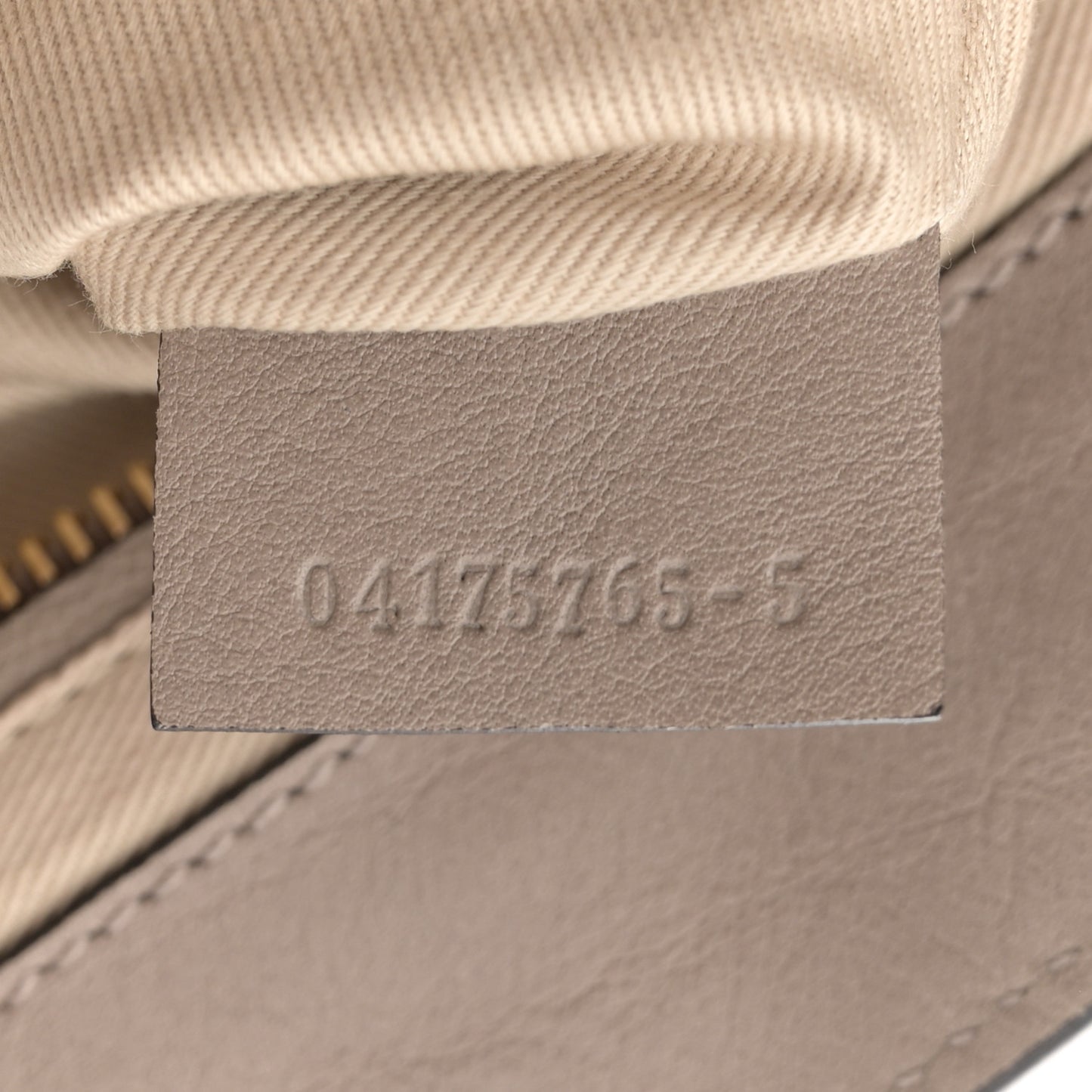 Suede Calfskin Small Faye Backpack Motty Grey