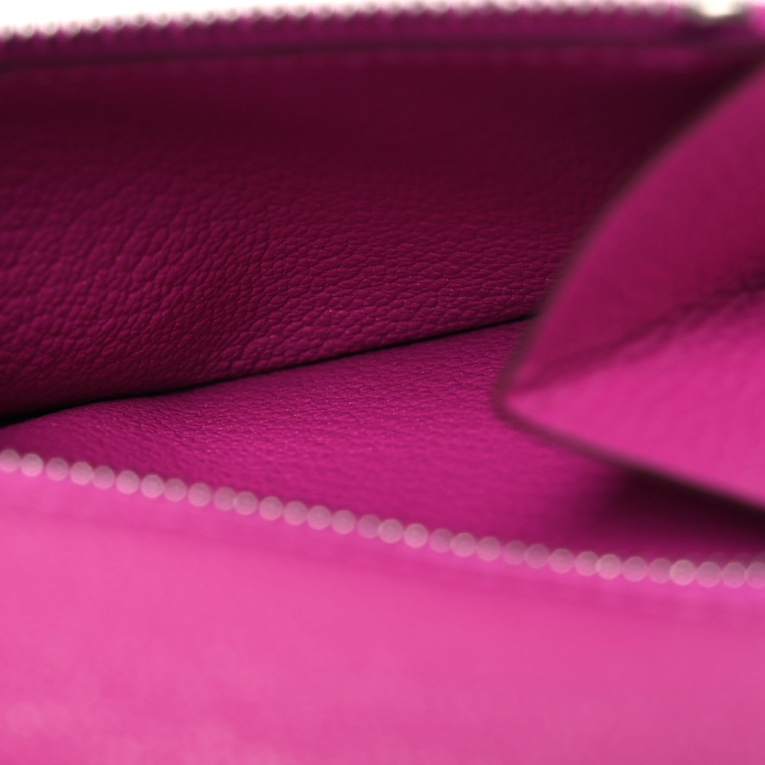 Hermes Chevre Mysore Kelly Pocket Compact Wallet Rose Pourpre 9 of 11