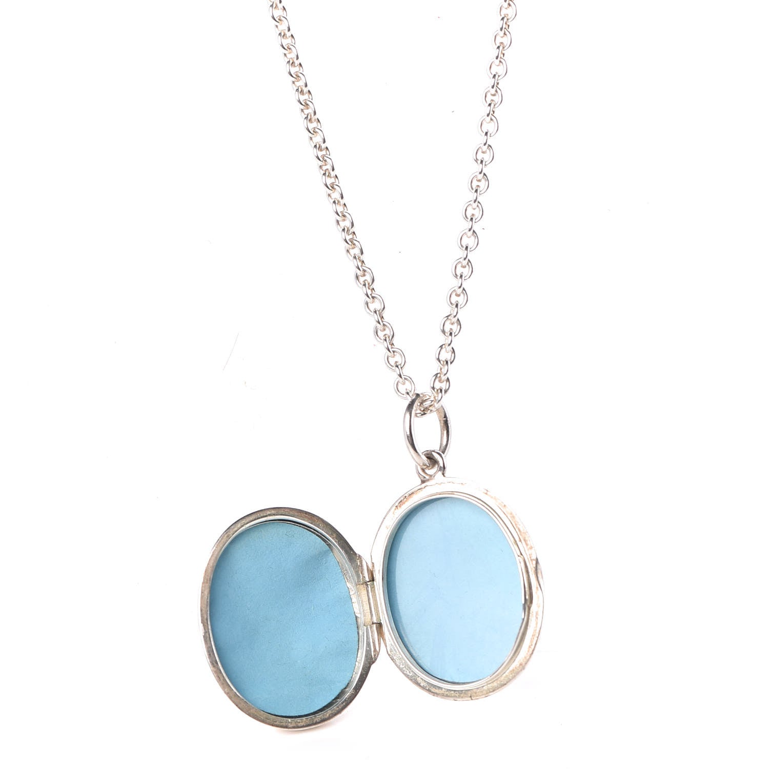 Tiffany Sterling Silver Fifth 5th Avenue Notes Locket Pendant Necklace 5 of 8