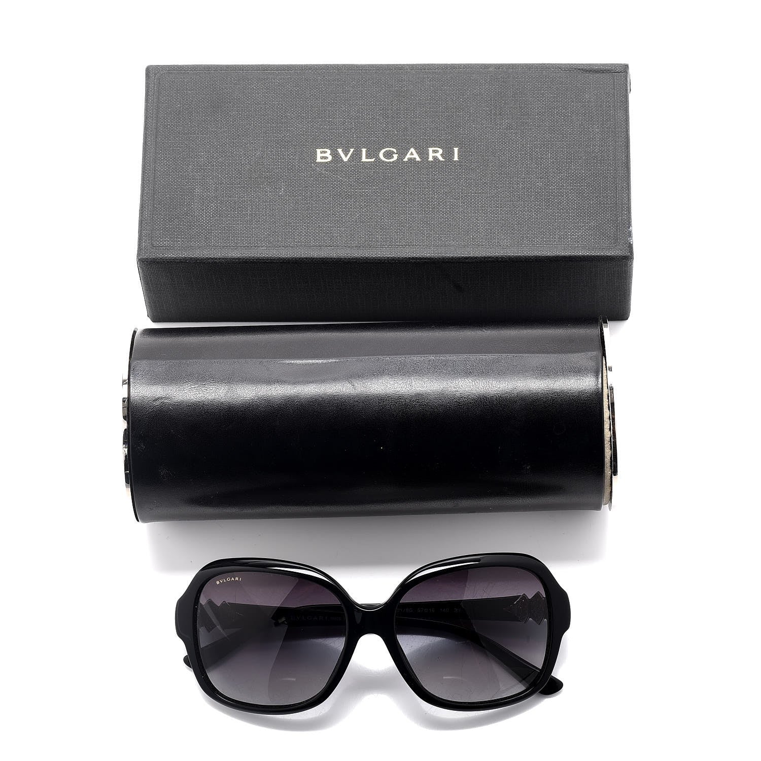 Bulgari Oversized Sunglasses 8124-B Black 9 of 9
