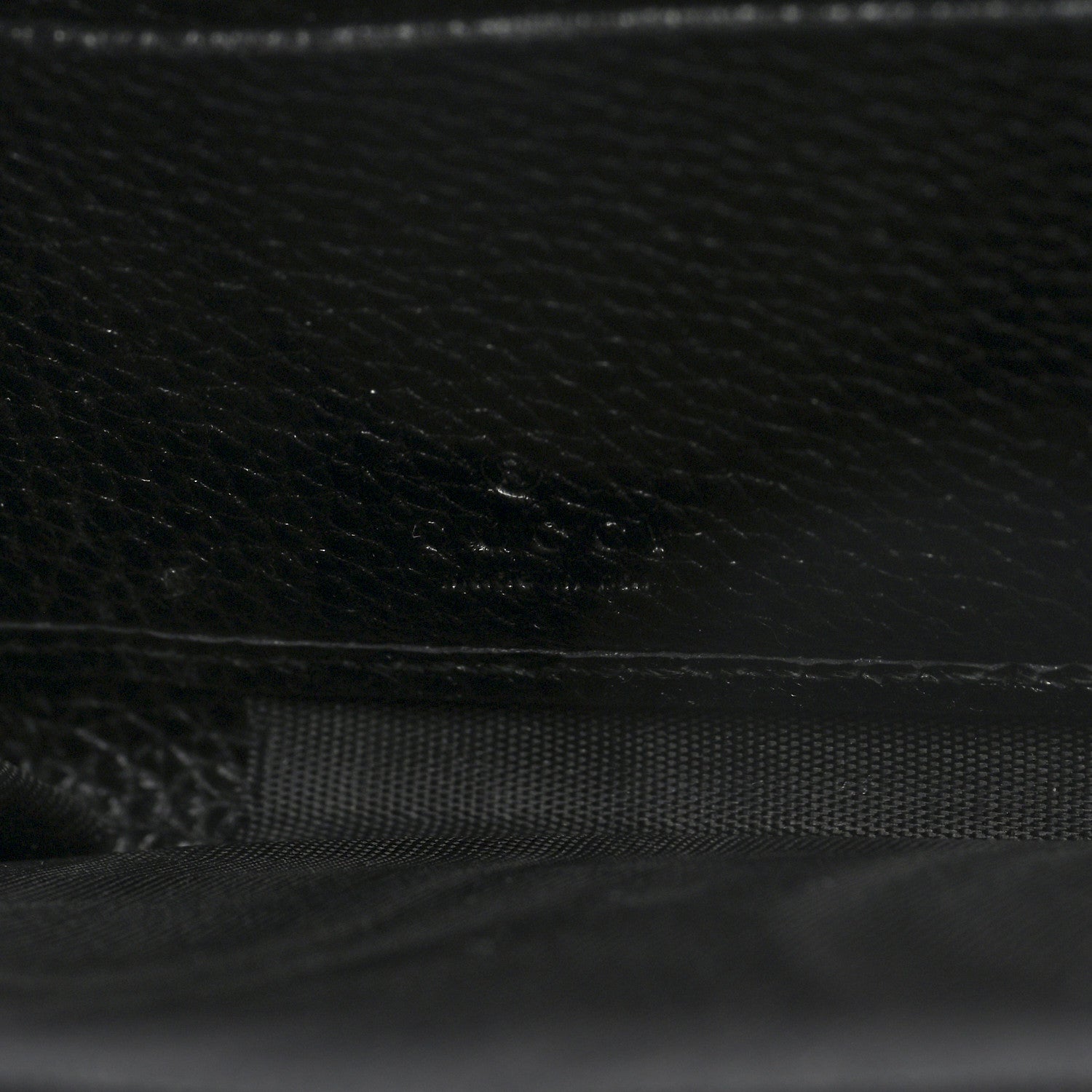 Gucci Grainy Calfskin Zumi Zip Around Wallet Black 6 of 6