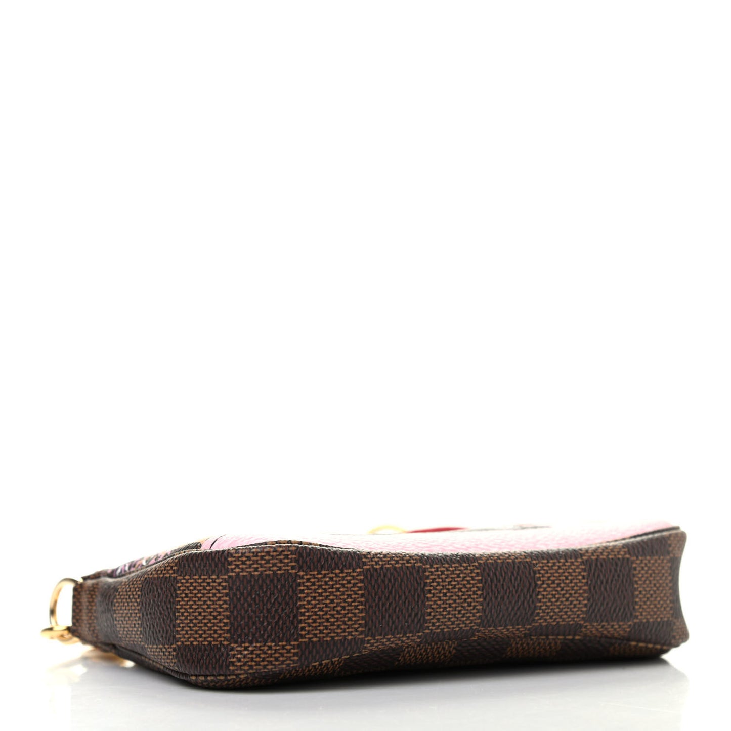 Damier Ebene 2019 Christmas Animation Mini Pochette Accessories Red