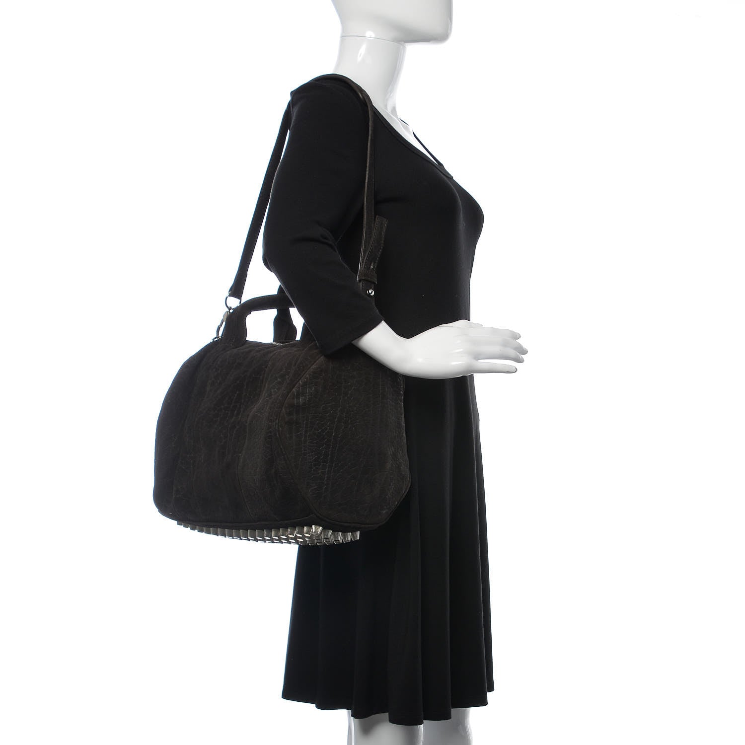 Alexander Wang Tumbled Nubuck Rocco Espresso 2 of 9