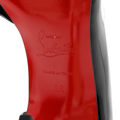 Christian Louboutin Patent Iriza 100 Pumps 38 Black 7 of 9