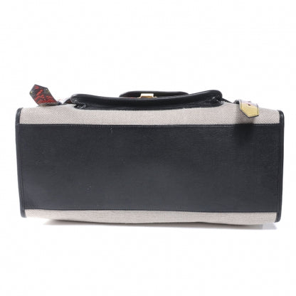 Proenza Schouler Canvas and Python Embossed Leather PS1 Small Keep All 4 of 7
