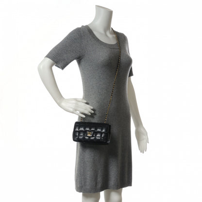 Chanel Lambskin Square Quilted Mini Flap Black 2 of 7