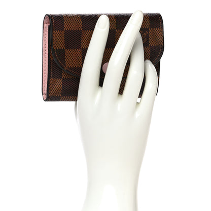 Louis Vuitton Damier Ebene Rosalie Coin Purse Rose Ballerine 2 of 10