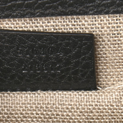 Gucci Dollar Calfskin Small Interlocking G Shoulder Bag Black 7 of 11