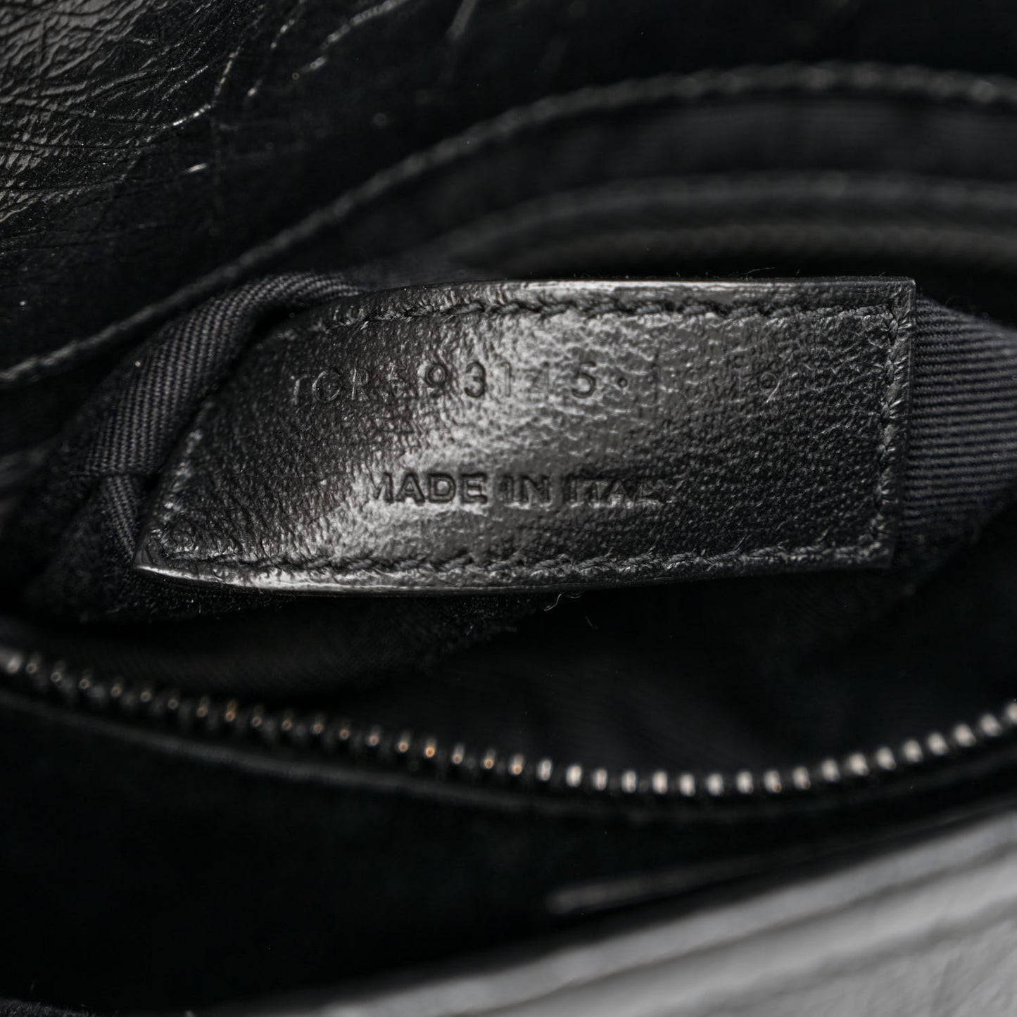 Crinkled Calfskin Matelasse Monogram Niki Chain Wallet Black